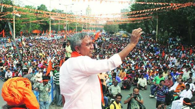 Hindu Samhati members said Tapan Ghosh completely disassociated himself from the organisation over the past couple of months.(HT File Photo)