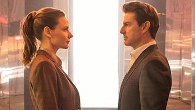 Tom Cruise and Rebecca Ferguson in a still from Mission Impossible Fallout.