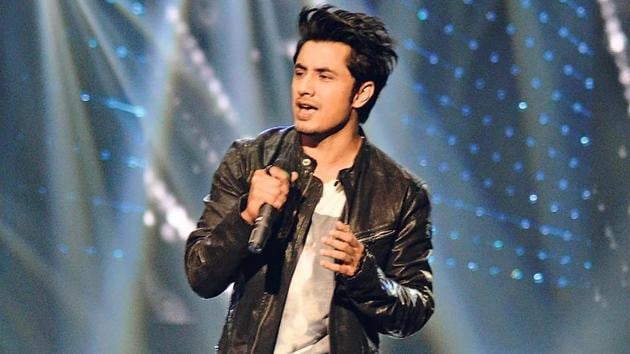 Ali Zafar performing on the sets of Sa Re Ga Ma Pa L'il Champs. (Photo: Viral Bhayani)