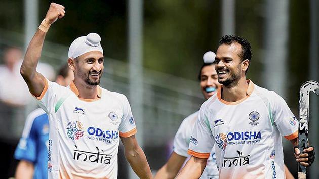 Each of the 18 members of the Indian men’s hockey team will now get a monthly allowance of ₹50,000 under the Target Olympic Podium Scheme (TOPS). (PTI) Each of the 18 members of the Indian men’s hockey team will now get a monthly allowance of ₹50,000 under the Target Olympic Podium Scheme (TOPS). (PTI)