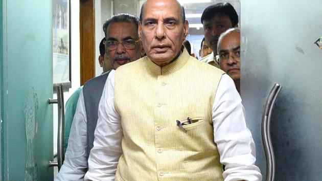 During his visit to Srinagar to review security and governance in the state, union home minister Rajnath Singh (pictured) had hinted as much when he spoke about strengthening the grassroots institutions.(Vipin Kumar/HT Photo)
