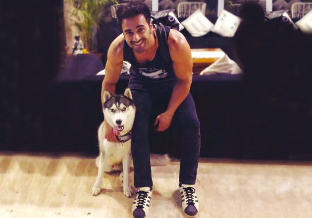 Actor Pulkit Samrat with his Siberian Husky, Drogo