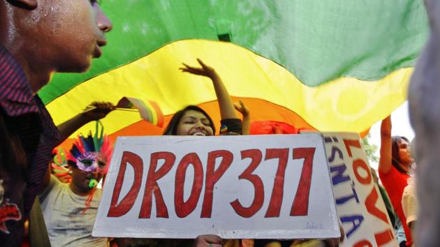 Once the criminality of consensual gay sex goes away, then related issues like social stigma and discrimination against the LGBTQ community will also go, the Supreme Court said on Thursday. A five-judge constitution bench, hearing petitions seeking decriminalisation of the colonial Section 377 of the IPC, said discrimination has also adversely impacted the community’s mental health. (Gurinder Osan / AP file) Once the criminality of consensual gay sex goes away, then related issues like social stigma and discrimination against the LGBTQ community will also go, the Supreme Court said on Thursday. A five-judge constitution bench, hearing petitions seeking decriminalisation of the colonial Section 377 of the IPC, said discrimination has also adversely impacted the community’s mental health. (Gurinder Osan / AP file)