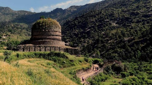 A centuries-old stupa, in the town of Amluk Dara near Mingora, the capital of the Swat Valley. The Italian government has been helping to preserve archaeological sites, working with local authorities who hope to turn it into a place of pilgrimage once more. A decade ago, militants climbed the six-metre effigy to lay the explosives, but only part of them were triggered, demolishing the top of the Buddha’s face. (Abdul Majeed / AFP) A centuries-old stupa, in the town of Amluk Dara near Mingora, the capital of the Swat Valley. The Italian government has been helping to preserve archaeological sites, working with local authorities who hope to turn it into a place of pilgrimage once more. A decade ago, militants climbed the six-metre effigy to lay the explosives, but only part of them were triggered, demolishing the top of the Buddha’s face. (Abdul Majeed / AFP)