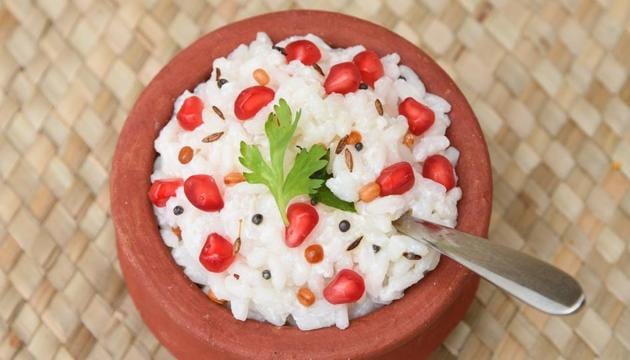 Benefits of curd rice: It is the best end to any meal because of its many health benefits.(Shutterstock)