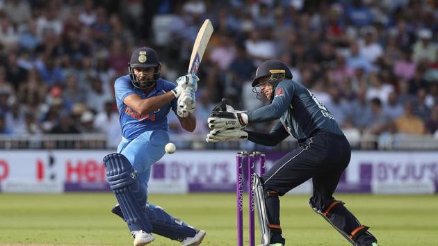 But that didn’t stop Rohit Sharma and Virat Kohli (not in pic) from piling on the runs as the duo took India close to a big win. (AP)