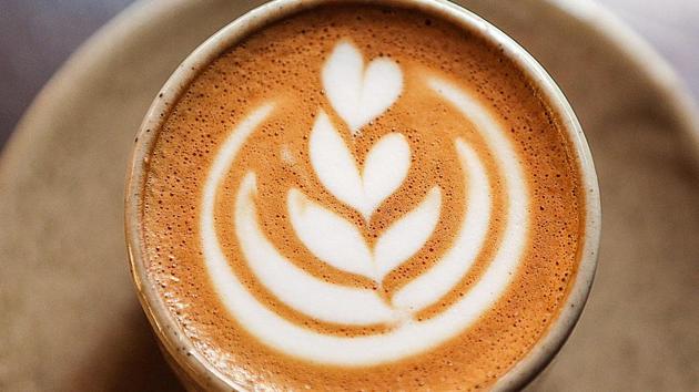 Latte recipe: Broccoli latte is made by adding broccoli powder into a regular cup of coffee, and aims to make people eat more vegetables.(AFP)