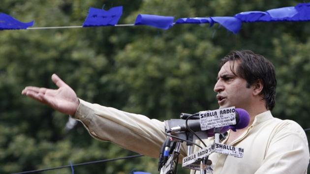 Sajad Gani Lone, a leader of the People's Conference, in Srinagar, May 22, 2007(REUTERS)