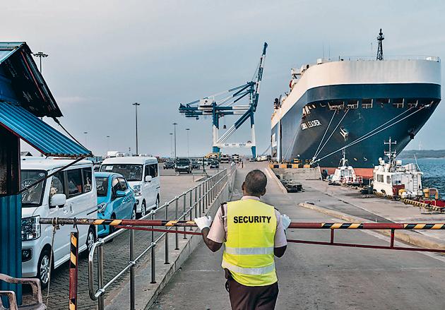 The port of Hambantota, Sri Lanka, which was built by one state-owned Chinese company and is now operated by another, March 5, 2018.(NYT)