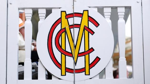 General view of the Marylebone Cricket Club logo. (REUTERS)