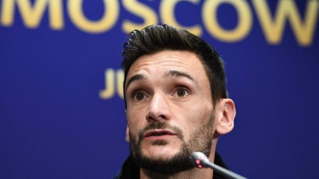 France's goalkeeper Hugo Lloris holds a press conference at the Luzhniki Stadium in Moscow on July 14, 2018 on the eve of the Russia 2018 World Cup final football match between France and Croatia.(AFP)