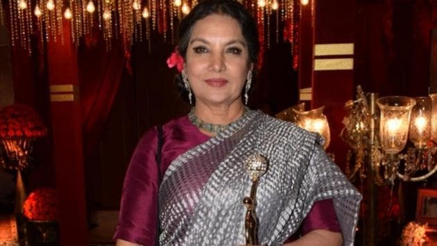 Mumbai: Actress Shabana Azmi at the "20th Beti FLo GR8 Women Award 2018" Mumbai on April 16, 2018 . (Photo: IANS) (IANS) Mumbai: Actress Shabana Azmi at the "20th Beti FLo GR8 Women Award 2018" Mumbai on April 16, 2018 . (Photo: IANS) (IANS)