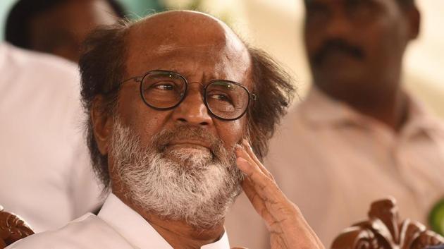 File photo of actor Rajinikanth at the inauguration of Sivaji Ganesan’s memorial in Chennai.(HT Photo)