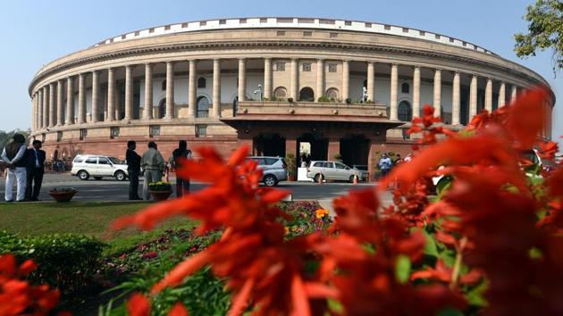 A view of the Parliament House in New Delhi on February 1. (Sonu Mehta/HT File Photo) A view of the Parliament House in New Delhi on February 1. (Sonu Mehta/HT File Photo)