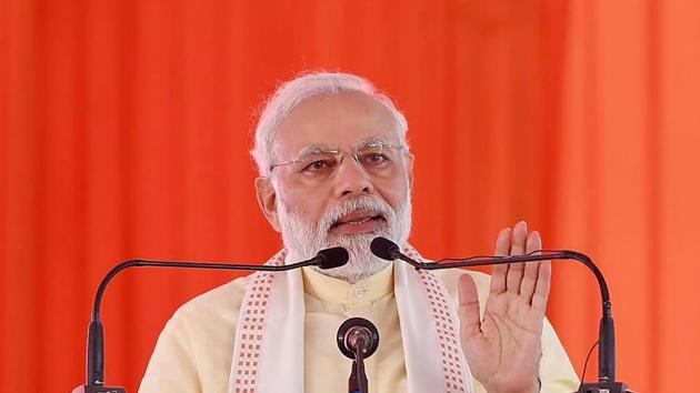 Prime Minister Narendra Modi speaks at a ceremony to lay the foundation stone of Poorvanchal Expressway in Azamgarh, Uttar Pradesh, on July 14, 2018. Modi is on a two-day visit to eastern Uttar Pradesh. (PTI) Prime Minister Narendra Modi speaks at a ceremony to lay the foundation stone of Poorvanchal Expressway in Azamgarh, Uttar Pradesh, on July 14, 2018. Modi is on a two-day visit to eastern Uttar Pradesh. (PTI)