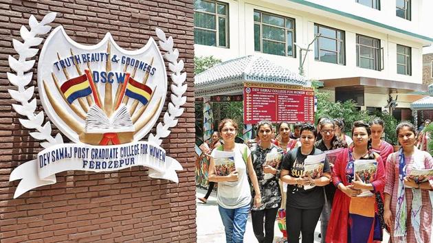 Dev Samaj Postgraduate College for Women, Ferozepur. About 30 girls, six of them Muslims were in the first batch admitted to college in 1934.(HT Photo)