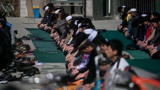 In what locals told AFP they fear is a deliberate move to eradicate Islam, the atheist ruling Communist Party has banned minors under 16 from religious activity or study in Linxia, a deeply Islamic region in western China that had offered a haven of comparative religious freedom for the ethnic Hui Muslims there. (Johannes Eisele / AFP) In what locals told AFP they fear is a deliberate move to eradicate Islam, the atheist ruling Communist Party has banned minors under 16 from religious activity or study in Linxia, a deeply Islamic region in western China that had offered a haven of comparative religious freedom for the ethnic Hui Muslims there. (Johannes Eisele / AFP)