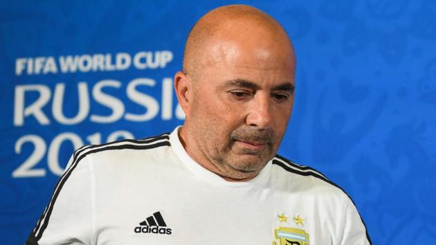 Jorge Sampaoli agreed the exit terms to leave the Argentinian national football team on July 15, 2018.(AFP)