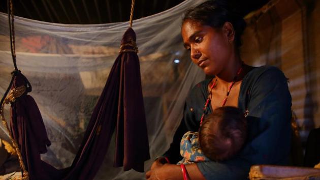 Patriarchal attitudes and traditional preferences for home births see hospitals dismissed as an unnecessary expense. Sita Khatri, 27, went into labour weeks before her due date. Unable to walk the three hours to the nearest health centre, she gave birth at home but suffered a retained placenta. After pleading with her husband to take her to hospital, she was treated for free at a clinic. The couple were also given money to pay for transport. (Bikram Rai / AFP) Patriarchal attitudes and traditional preferences for home births see hospitals dismissed as an unnecessary expense. Sita Khatri, 27, went into labour weeks before her due date. Unable to walk the three hours to the nearest health centre, she gave birth at home but suffered a retained placenta. After pleading with her husband to take her to hospital, she was treated for free at a clinic. The couple were also given money to pay for transport. (Bikram Rai / AFP)