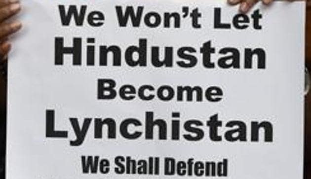 Members of All India Students Association (AISA) hold placards as they protest against the mob lynchings in the country, at Parliament street, in New Delhi, India, on Friday, June 22, 2018.(HT File Photo) Members of All India Students Association (AISA) hold placards as they protest against the mob lynchings in the country, at Parliament street, in New Delhi, India, on Friday, June 22, 2018.(HT File Photo)