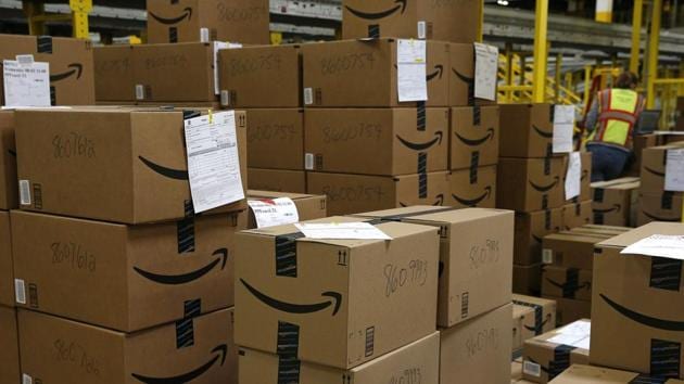Boxes sit stacked at the Amazon.com fulfillment center in Kenosha, Wisconsin, US (Jim Young/Bloomberg) Boxes sit stacked at the Amazon.com fulfillment center in Kenosha, Wisconsin, US (Jim Young/Bloomberg)