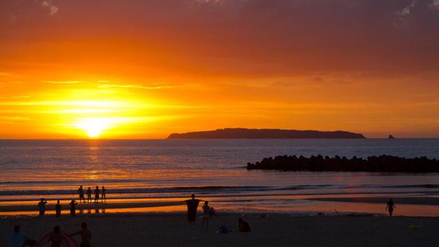 Sunset at Shingu beach in Fukuoka, Japan.  (shutterstock) 