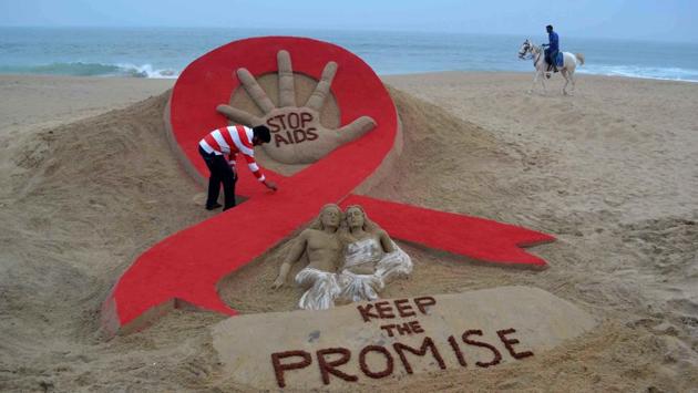 India saw a major reduction in the number of new HIV infections, AIDS-related deaths and people living with HIV from 2010 to 2017 on the back of sustained and focused efforts, according to a UN report which warned that the epidemic was growing in Pakistan. (Asit Kumar / AFP File) India saw a major reduction in the number of new HIV infections, AIDS-related deaths and people living with HIV from 2010 to 2017 on the back of sustained and focused efforts, according to a UN report which warned that the epidemic was growing in Pakistan. (Asit Kumar / AFP File)