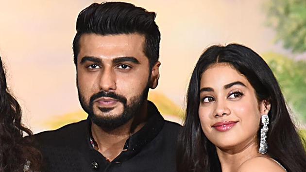 Arjun Kapoor with Janhvi Kapoor at their cousin Sonam Kapoor’s wedding. (AFP) Arjun Kapoor with Janhvi Kapoor at their cousin Sonam Kapoor’s wedding. (AFP)