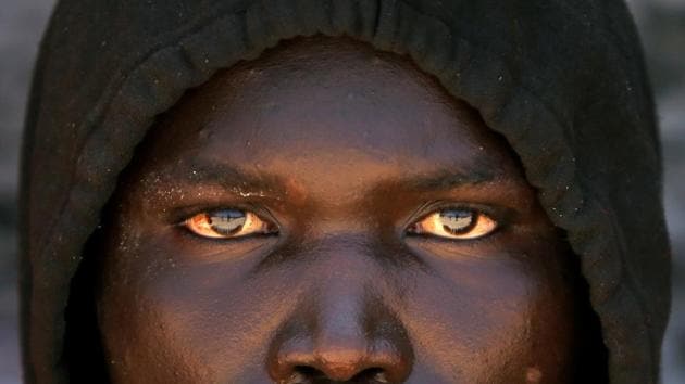 A migrant intercepted aboard a dinghy off the coast in the Strait of Gibraltar, is seen after arriving on a rescue boat at the port of Tarifa, southern Spain. (Jon Nazca / REUTERS) A migrant intercepted aboard a dinghy off the coast in the Strait of Gibraltar, is seen after arriving on a rescue boat at the port of Tarifa, southern Spain. (Jon Nazca / REUTERS)
