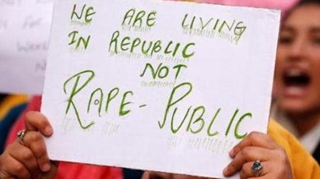Students at a rally held to protest the rising number of sexual assaults across the country recently.(REUTERS File)