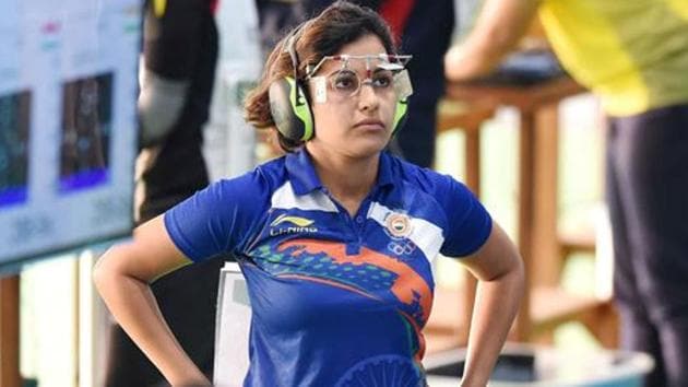 Heena Sidhu won Gold in 25 metre sport pistol and a silver in the 10 metre air pistol at the Gold Coast Games.(PTI)