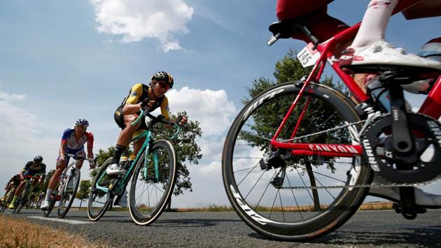 Jumbo rider Amund Grondahl Jansen of Norway in action during stage 7 on July 13, 2018. (REUTERS) Jumbo rider Amund Grondahl Jansen of Norway in action during stage 7 on July 13, 2018. (REUTERS)