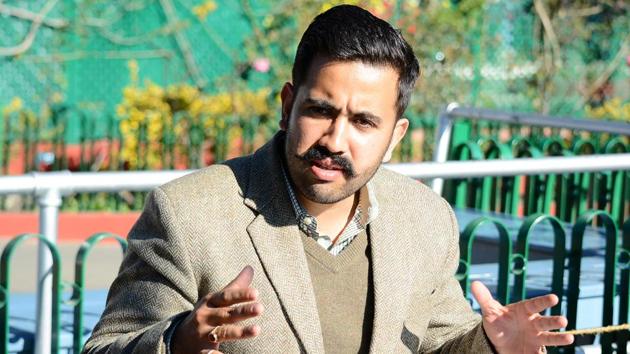 Congress MLA Vikramaditya Singh addressing the media during press conference at his residence Holly Lodge, Shimla. (HT File Photo) Congress MLA Vikramaditya Singh addressing the media during press conference at his residence Holly Lodge, Shimla. (HT File Photo)