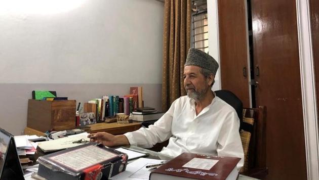 Masood Ahmad Khalid, a member of Ahmadi community, speaks during an interview with Reuters at his office in the town of Rabwah, Pakistan July 9, 2018.(Reuters Photo)