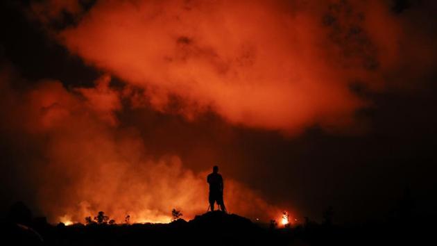State Representative Joy San Buenaventura also advocates using shuttle buses to take tourists to a viewing site, but she said people should be able to disembark to see the lava. Visitors would be equipped with air filtration masks, she said. She also urged the county act fast, “because the businesses are suffering.” (Jae C. Hong / AP File) State Representative Joy San Buenaventura also advocates using shuttle buses to take tourists to a viewing site, but she said people should be able to disembark to see the lava. Visitors would be equipped with air filtration masks, she said. She also urged the county act fast, “because the businesses are suffering.” (Jae C. Hong / AP File)