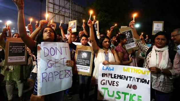 On May 9, the accused took the baby girl from her house when she was with her partially-blind grandmother, and raped her at a nearby school building. He was caught by some people and handed over to police.(Reuters file photo)