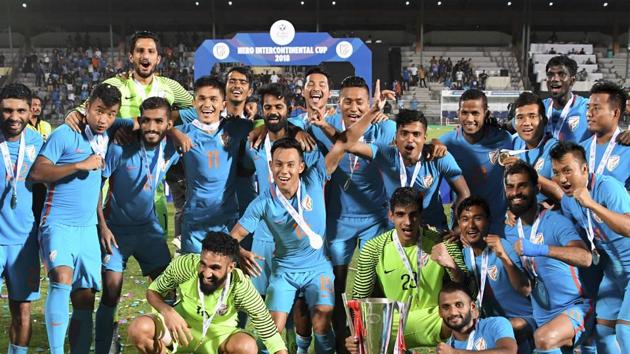 Indian men’s football team is currently ranked 97th.(PTI)