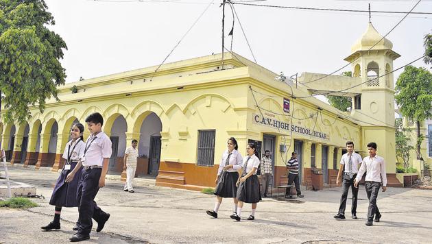 Started as an all-boys school, which admitted 1,200 students till a few years ago, the institution is co-educational today and admits 700 children. (Sikander Singh Chopra/HT) Started as an all-boys school, which admitted 1,200 students till a few years ago, the institution is co-educational today and admits 700 children. (Sikander Singh Chopra/HT)