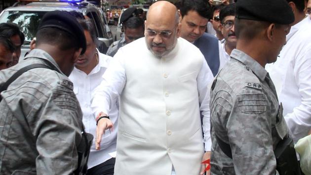 In each state, Amit Shah has met Lok Sabha preparation committees, Vidhan Sabha assembly constituency in-charges, Dalit leaders and social media team members. (Bhushan Koyande/HT Photo) In each state, Amit Shah has met Lok Sabha preparation committees, Vidhan Sabha assembly constituency in-charges, Dalit leaders and social media team members. (Bhushan Koyande/HT Photo)