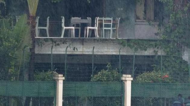 The back garden of the upscale cafe in Dhaka where a bloody siege killed 22 people, mostly foreigners, in 2016. (AFP File Photo) The back garden of the upscale cafe in Dhaka where a bloody siege killed 22 people, mostly foreigners, in 2016. (AFP File Photo)
