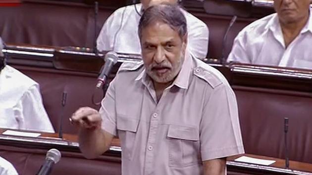Congress leader Anand Sharma speaks in the Rajya Sabha during the Monsoon session of Parliament, in New Delhi on Monday, July 23, 2018. (PTI) Congress leader Anand Sharma speaks in the Rajya Sabha during the Monsoon session of Parliament, in New Delhi on Monday, July 23, 2018. (PTI)