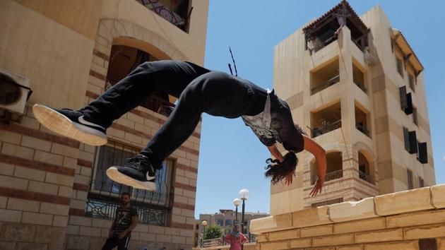 “It is natural that people did not accept it because they were not used to it,” said Zayneb Helal, one of the players. “They did not accept the idea that girls could play sports, let alone on the street. It needs more time to evolve and the sport needs to spread more so that people would learn about it,” she added. (Amr Abdallah Dalsh / REUTERS)