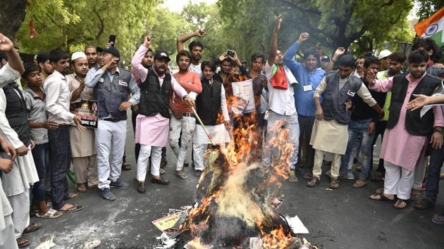 Protesters at Jantar Mantar in New Delhi. (Sanchit Khanna/HT File Photo) Protesters at Jantar Mantar in New Delhi. (Sanchit Khanna/HT File Photo)