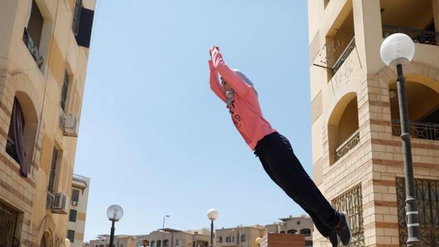 The women have trained every week for the past six months with the eventual aim of forming the first professional Parkour team in Egypt. Last week, ten women took part in the training which focused on building upper body strength and different methods of dealing with surroundings. (Amr Abdallah Dalsh / REUTERS)