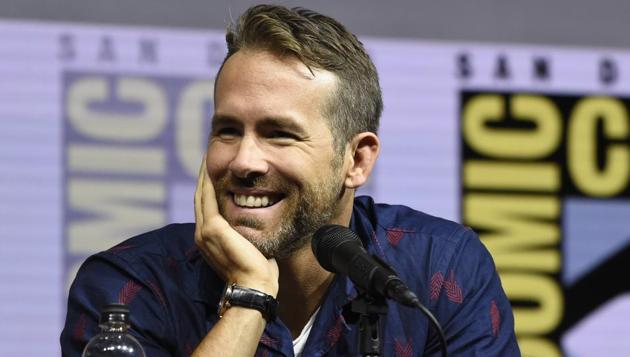 Ryan Reynolds attends the Deadpool 2 panel on day three of Comic-Con International on Saturday.(Chris Pizzello/Invision/AP) Ryan Reynolds attends the Deadpool 2 panel on day three of Comic-Con International on Saturday.(Chris Pizzello/Invision/AP)