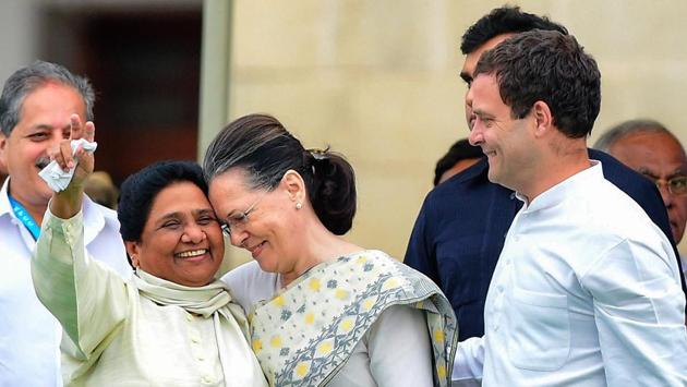 Bahujan Samaj Party (BSP) chief Mayawati on Tuesday insisted that the party will forge an alliance with the Congress party only if they are offered a respectable number of seats. Mayawati’s reaction came amid reports that she asked the Congress party to firm up an alliance in election-bound states including Madhya Pradesh, Chhattisgarh and Rajasthan. (Shailendra Bhojak / PTI File)