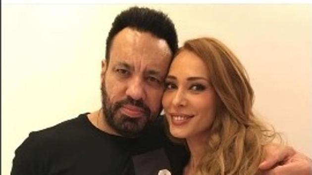 Iulia Vantur with Salman Khan’s bodyguard Shera during her birthday celebrations in Mumbai. (Vanturiulia/Instagram)