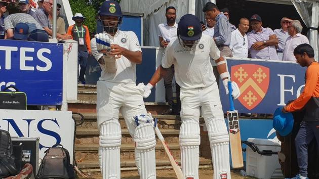 Shikhar Dhawan and Cheteshwar Pujara ended up losing their wicket early. (BCCI) Shikhar Dhawan and Cheteshwar Pujara ended up losing their wicket early. (BCCI)