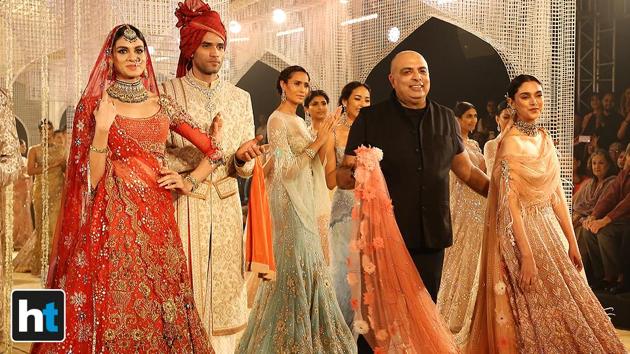 Aditi Rao Hydari also said that she cannot wait to team up with Tarun Tahiliani again. (Raajessh Kashyap/HT Photo)