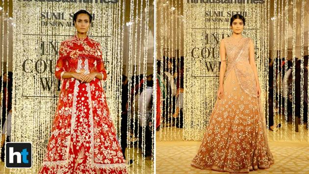 Luxe fabrics, impeccable craftsmanship and elegant simplicity were hallmarks of Tahiliani’s collection, which took the designer five months to create. (Raajessh Kashyap/HT Photo)